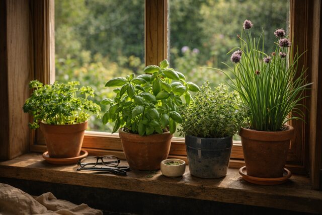 kraeuterauffensterbank